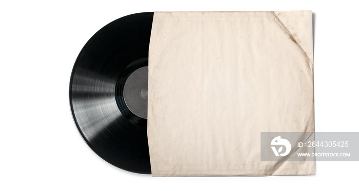 Old paper case for vinyl record