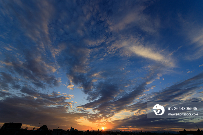 夕方_夕焼け_DUSK_clouds