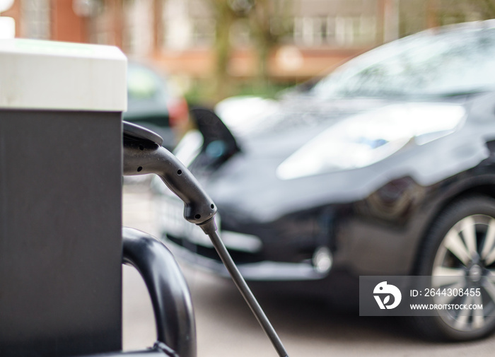 Electric Vehicle charging on street, in UK