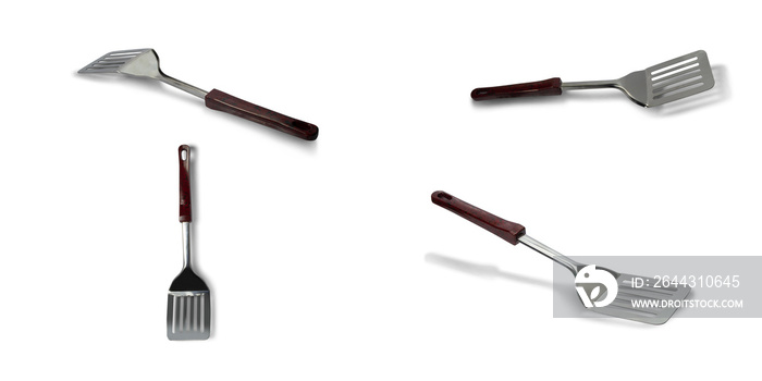 Stainless Spatula on a white background,with clipping path