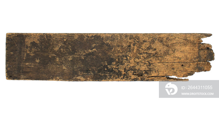 Old plank of wood on transparent background png file