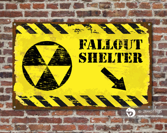 Fallout Shelter Rusty Sign