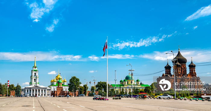 Lenin Square, the main square of Tula in Russia