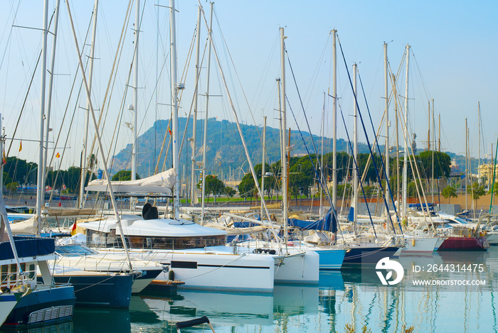 Yachts at Port Vell. Barcelona, Spain