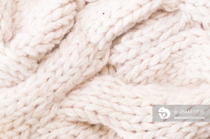 Knitted fabric wool texture close up as a background