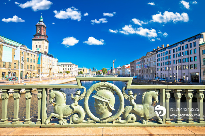 City of Gothenburg channel street architecture view