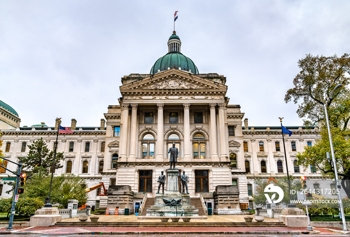 The Indiana Statehouse in Indianapolis