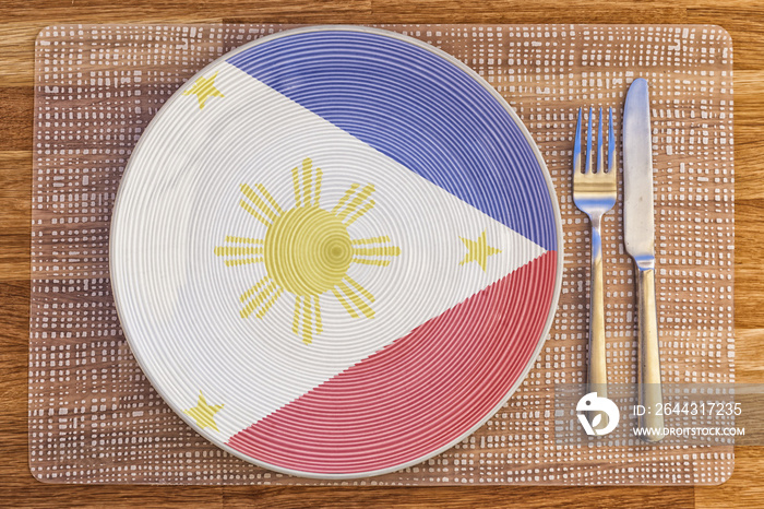 Dinner plate for Philippines