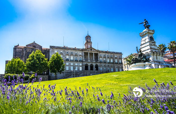 View on Palacio da Bolsa in Porto, Portugal