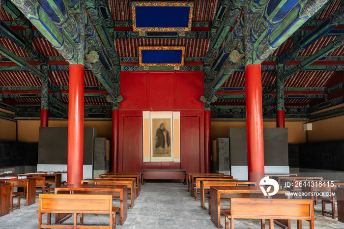 Ancient Chinese Academy of Confucius Mansion in Qufu