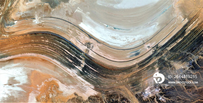 wind music, tribute to Pollock, abstract photography of the deserts of Africa from the air, aerial view, abstract expressionism, contemporary photographic art,