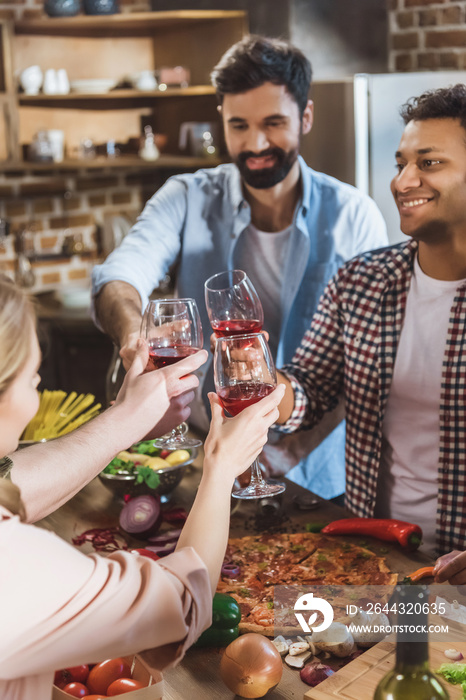 young people partying at home