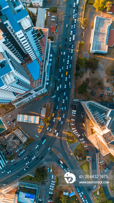 aerial view of the haven of peace, city of Dar es Salaam