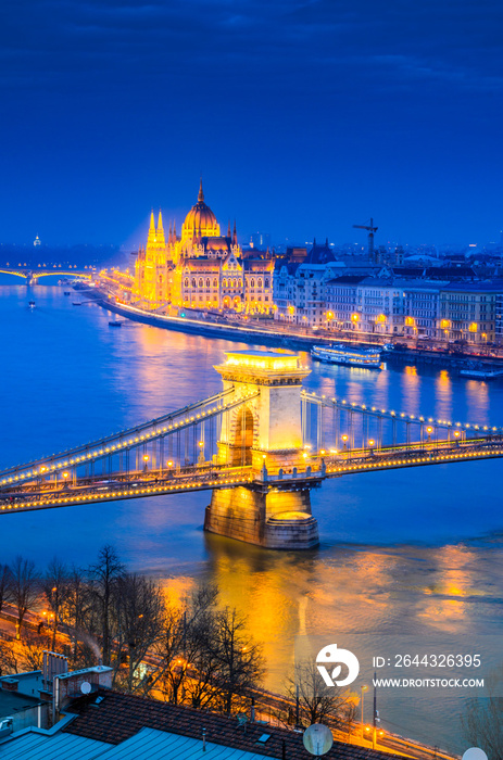 Budapest, Hungary, Chain Bridge
