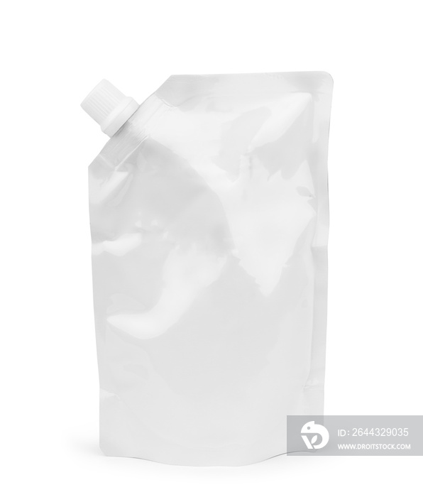 Big blank plastic spouted pouch for sauce, mayonnaise, ketchup, beverage, baby food or cosmetic