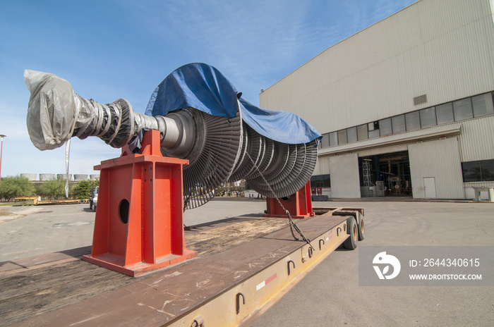 turnine rotor transportation, geothermal power plant. Mexico