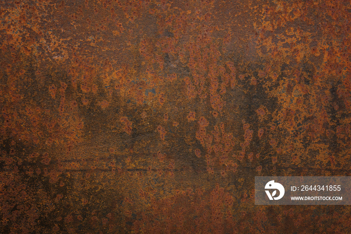 Grunge rusted metal texture, rust, and oxidized metal background. Old metal iron panel