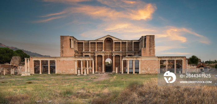 The Temple Of Artemis At Sardis at sunrise. Turkey touristic travel destinations.  Salihli - Manisa - TURKEY