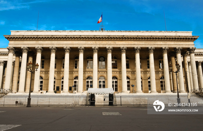 The Bourse of Paris- Brongniart palace ,Paris, France.