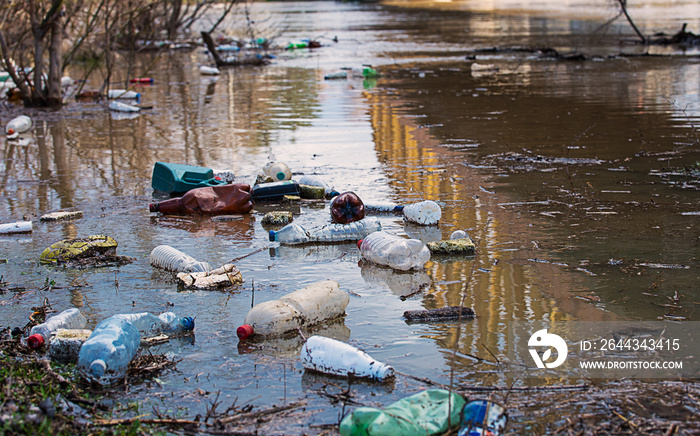 Garbage in the river