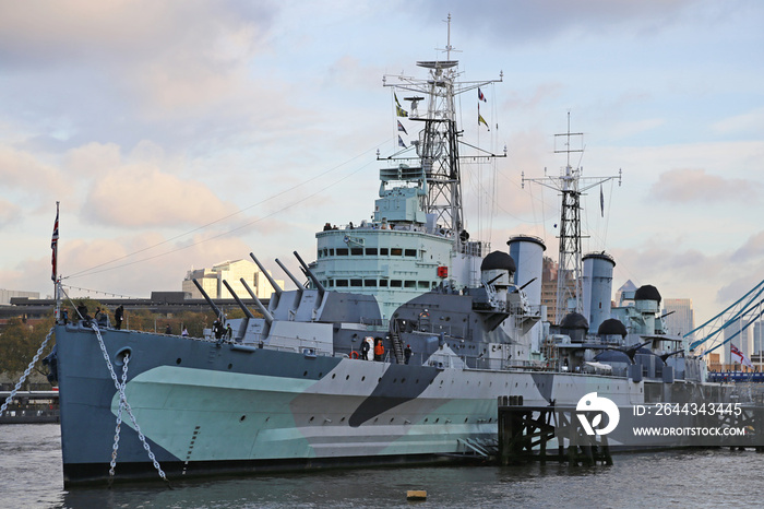 HMS Belfast Museum Ship in London