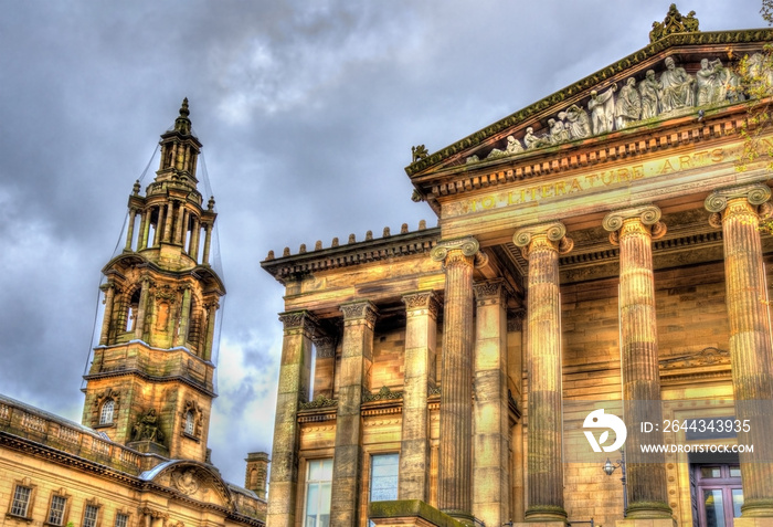 Harris Museum and The Sessions House in Preston - England