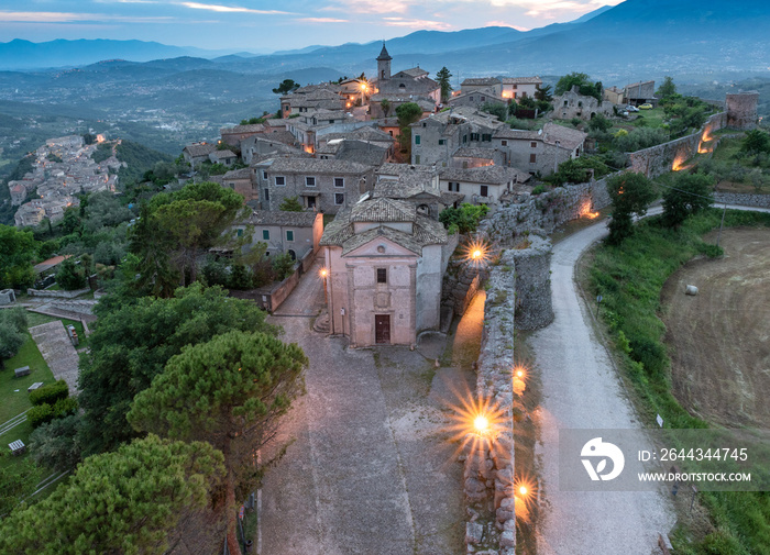 Arpino al tramonto