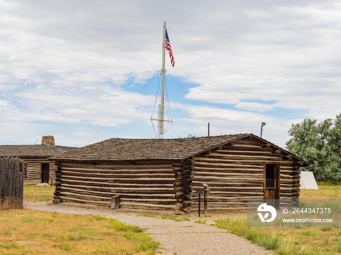 Overcast view of the Fort Caspar Museum