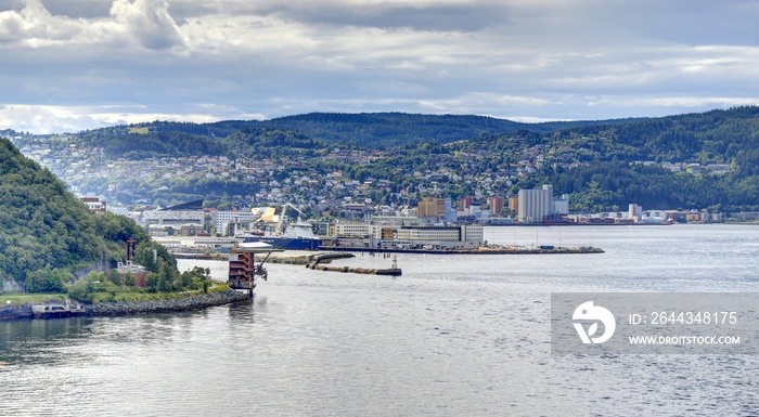 fjord de Trondheim en Norvège