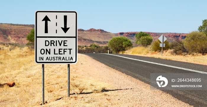 in  australia   the sign of drive on left