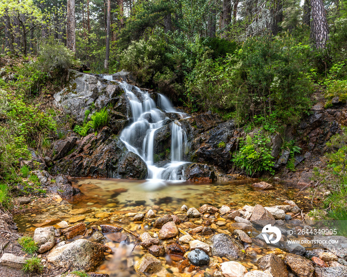 Cascada en larga exposición en Cercedilla