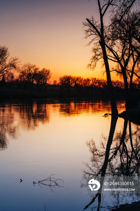 Red River in Grand Forks USA