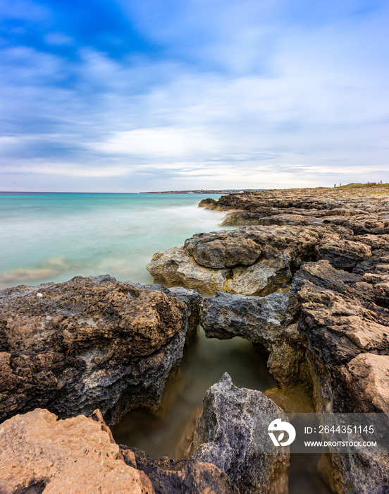 rocks and sea