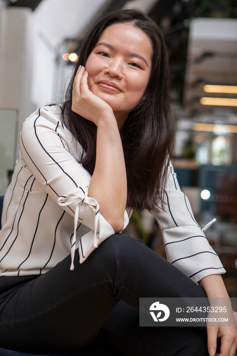 Portrait of smiling woman