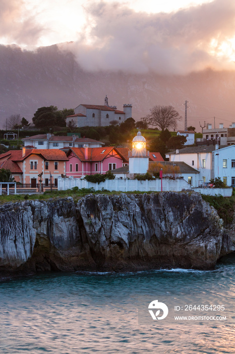 Lighthouse, Llanes town, Llanes Council, Asturias, Spain, Europe