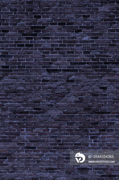 Night brick wall texture