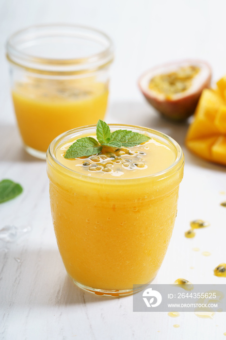 mango and passion fruit smoothie