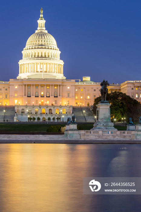 US Capitol Building dusk