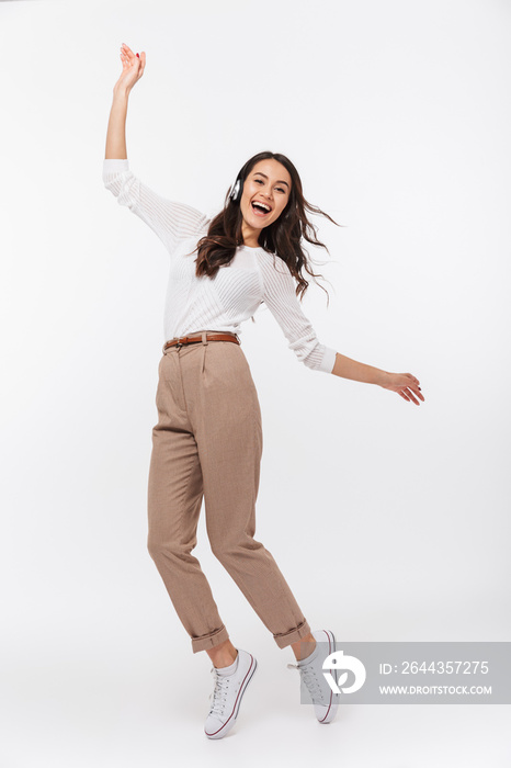 Full length portrait of a happy asian businesswoman