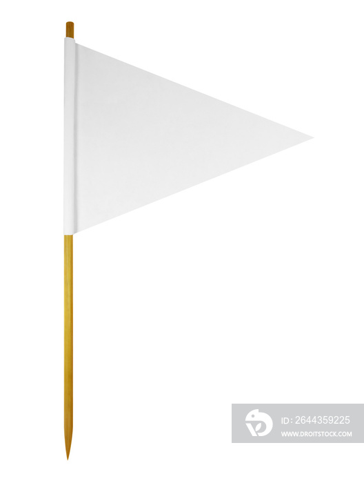 Blank paper flag