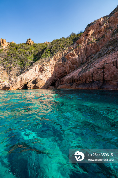 Scandola Natural Reserve, Corsica Island. Seascape, south France