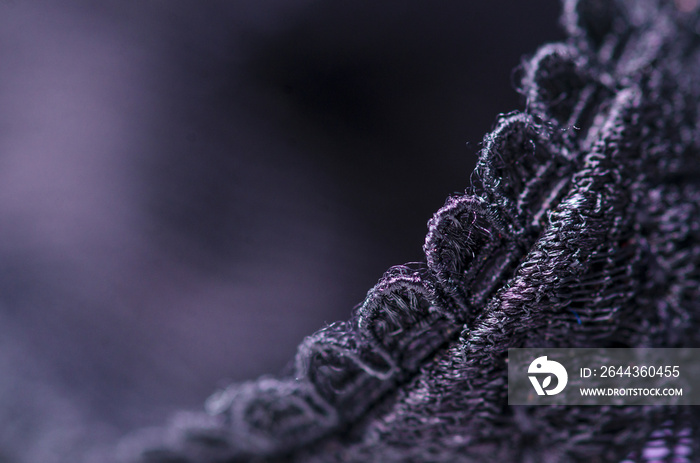 Black lace underwear texture macro blur background