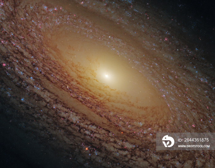 Bright spiral galaxy taken by Large telescope.