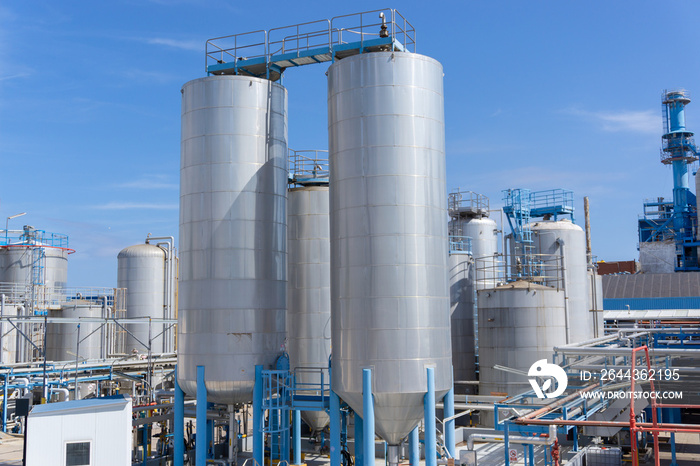 View of the industrial facilities factory in the industrial area of the city of MATARO that produces detergents and air fresheners