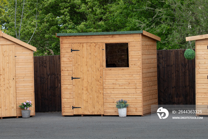 wooden shed