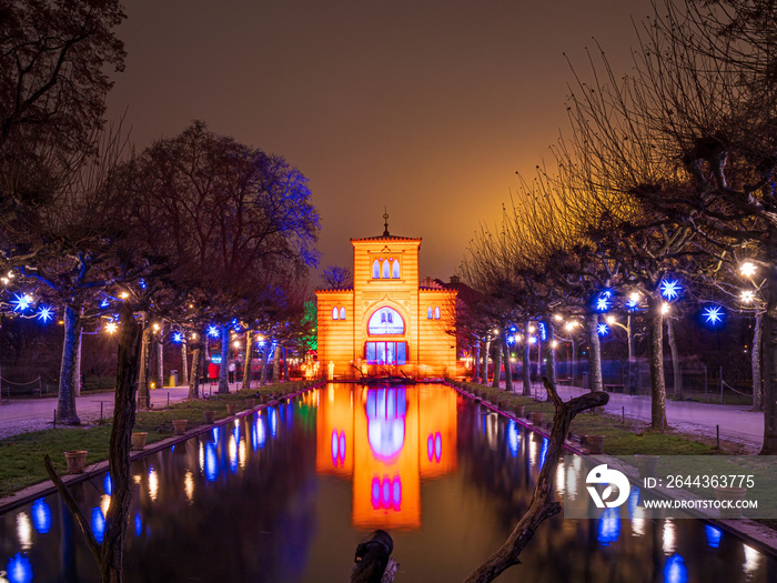 Night Scene at Stuttgart Christmas Scene