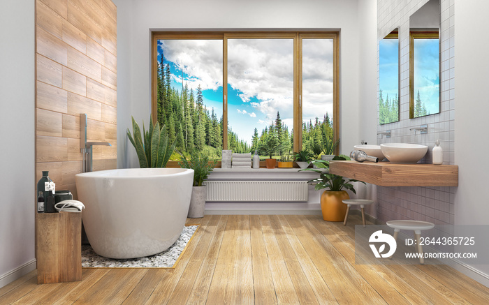 Bathroom, 3d illustration