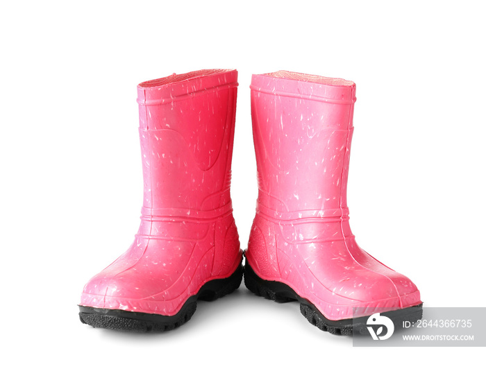 pink kids rubber boots supply