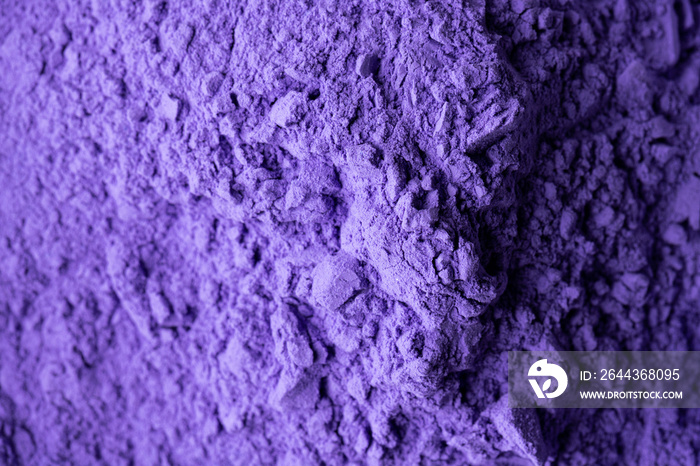 Close up of purple powder background, with copy space