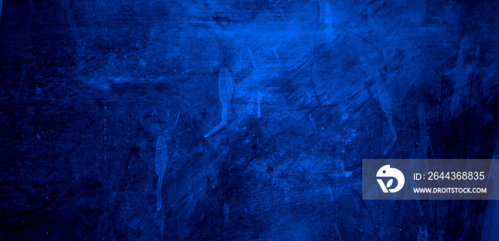 Blue cement wall for background